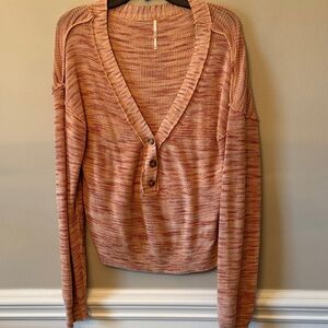 Free People Lightweight Marled Sweater (oversized)